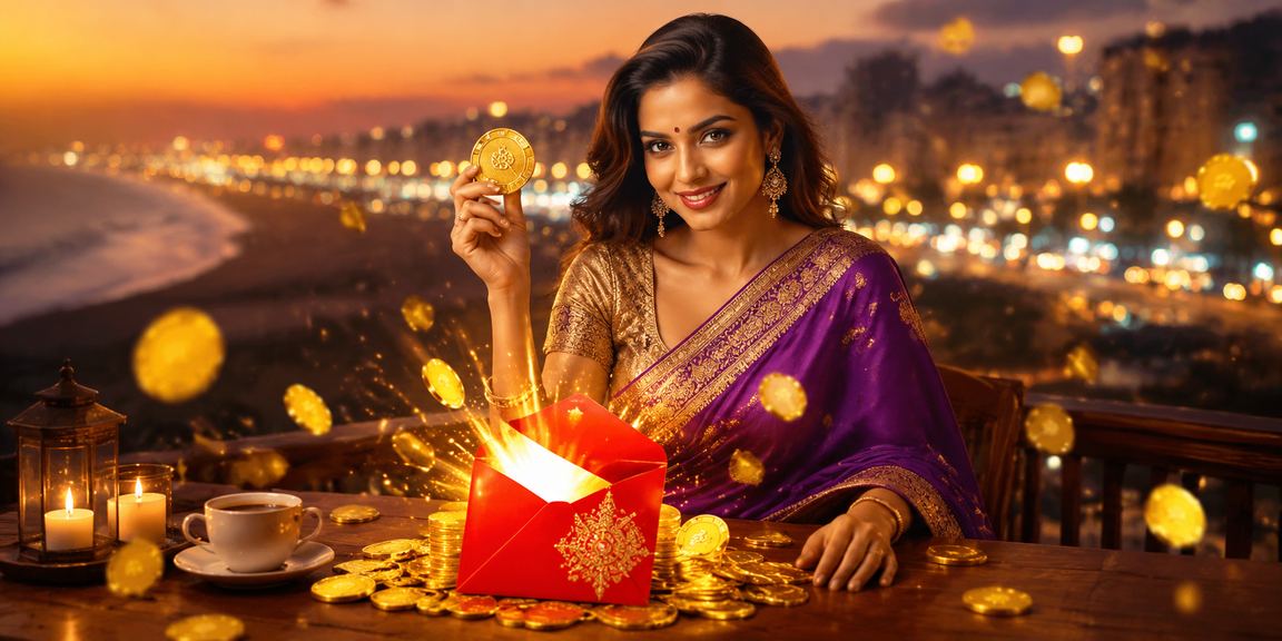 Live casino dealer welcoming players in a professional gaming studio